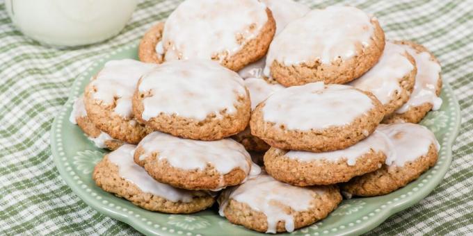 Havermoutkoekjes met glazuur