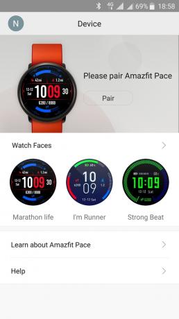 Xiaomi Amazfit Pace: Werken met toepassingen