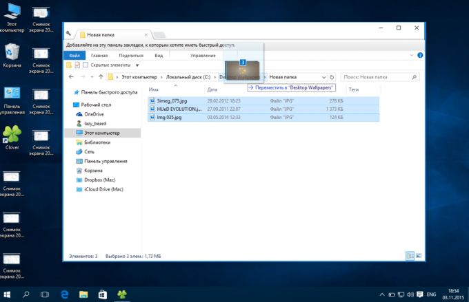 Windows Explorer: het verplaatsen en kopiëren van bestanden van de adresbalk