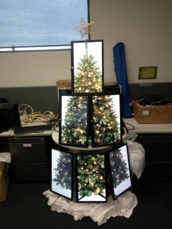 Kerstboom van monitoren