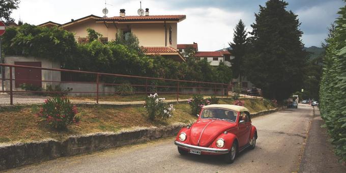 een reis naar Italië: auto