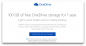 Slechts twee muisklikken verwijderd van je 200 GB aan cloudopslag Microsoft Onedrive