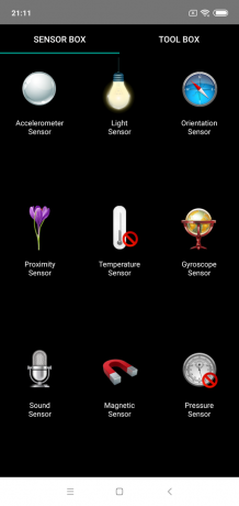 Overzicht Xiaomi Mi 8 Lite: Sensoren
