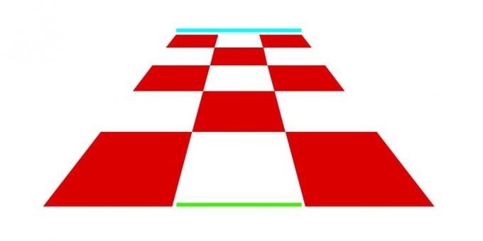 Optische illusies. schaakbord