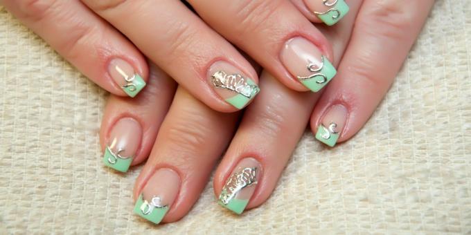 Vierkante nagel voor manicure