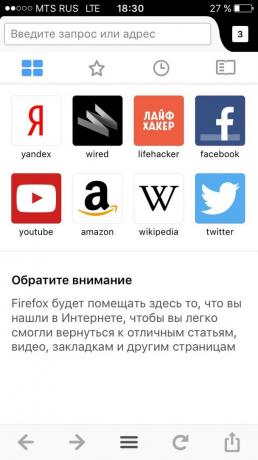 Firefox voor iOS: Share