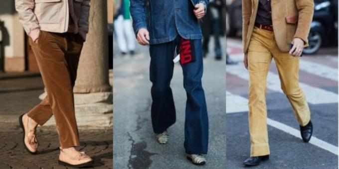 De meest modieuze broeken voor mannen: Broek in de stijl van de jaren 1970