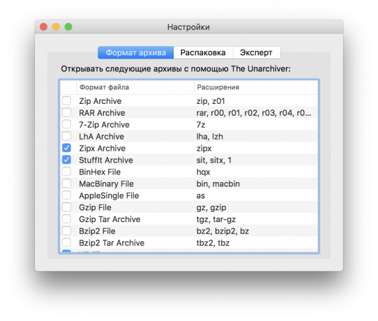 Vrij programma voor Mac: The Unarchiver 