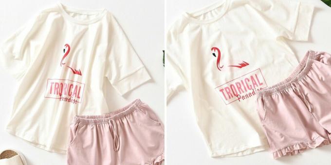Pyjama's met flamingo's