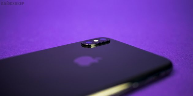 iPhone X: side terug