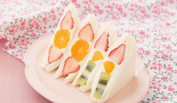Perfecte Japanse fruitsandwiches
