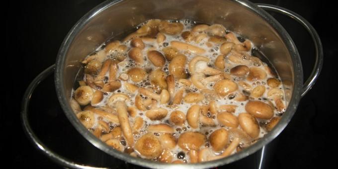 Hoeveel verse en bevroren champignons koken