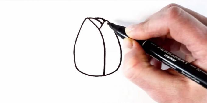Hoe een tulp te tekenen: voeg bloemblaadjes toe