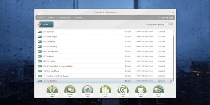 Audio Converter voor Windows, MacOS en Linux: Freemake Audio Converter