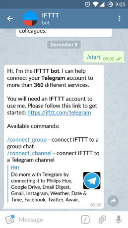 Update-Telegram: integratie met IFTTT, verankerd praatje en een verbeterde foto-editor