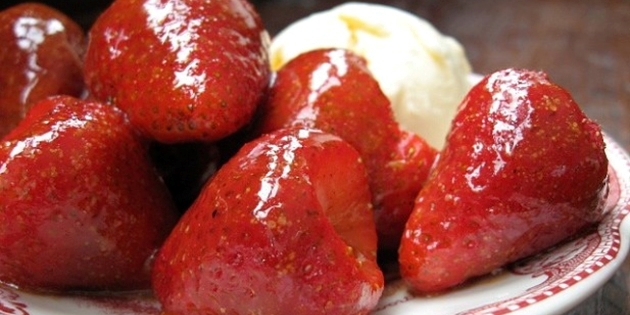 Recepten met aardbeien: geglazuurde aardbei