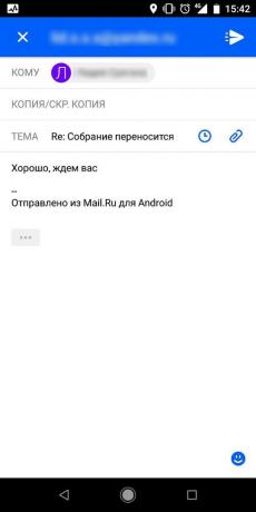 Bijlage «Mail.ru Mail"