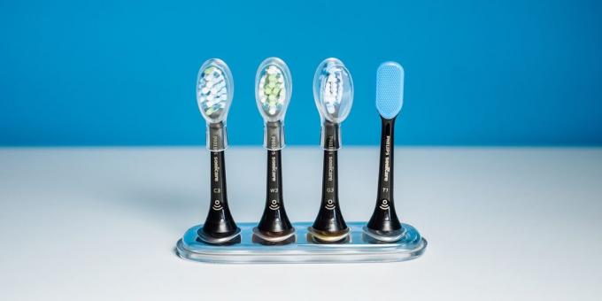 Elektrische tandenborstel. mondstukken