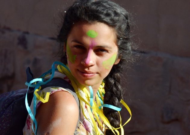 bezoek Argentinië: vrouw bij het carnaval