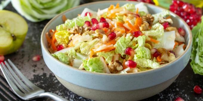 Salade Met Chinese Kool En Granaatappel