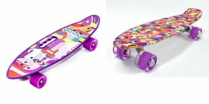 Verjaardagscadeaus voor een meisje voor 7 jaar: skateboard
