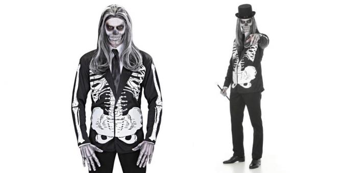 Kostuum op Halloween: Skelet
