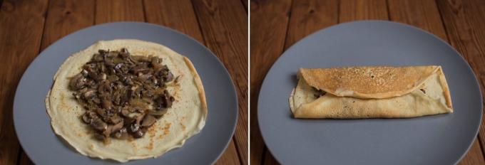 kroketten pannekoeken: folding