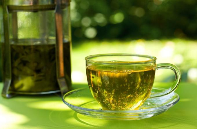 Gewoonten die gewicht te verliezen zal helpen: drink groene thee