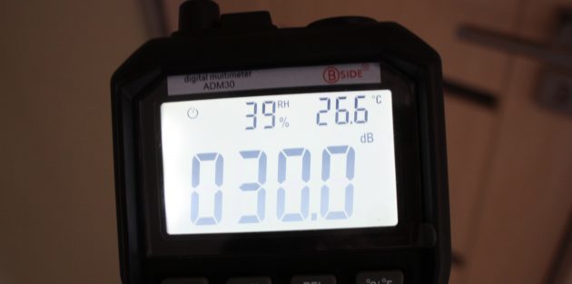 Multimeter ADM 30: geluidsmeting