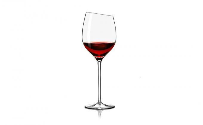 Een glas rode wijn Bordeaux