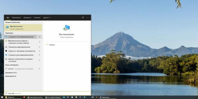 Windows 10-herstelpunt