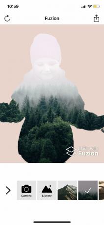 Editor Fuzion persoon voor iOS: Beelden combineren