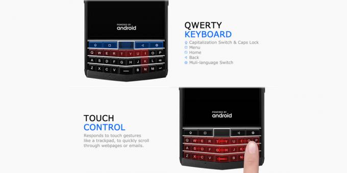 QWERTY-toetsenbord smartphone duurzame Unihertz Titan