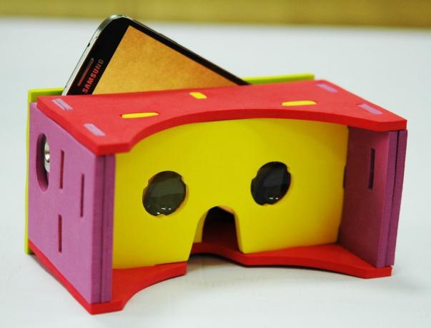 Head-mounted display van de I am Cardboard