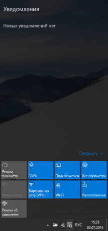 Op het Windows 10 Kennisgeving paneel geeft nuttige informatie