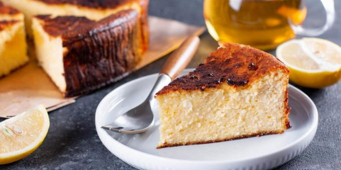 Die Baskische cheesecake