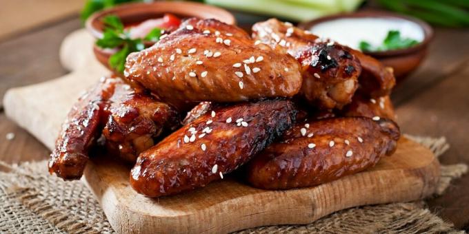 Koreaanse gebakken kippenvleugels