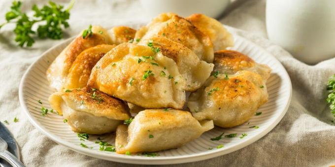 Dumplings met aardappelen en kaas