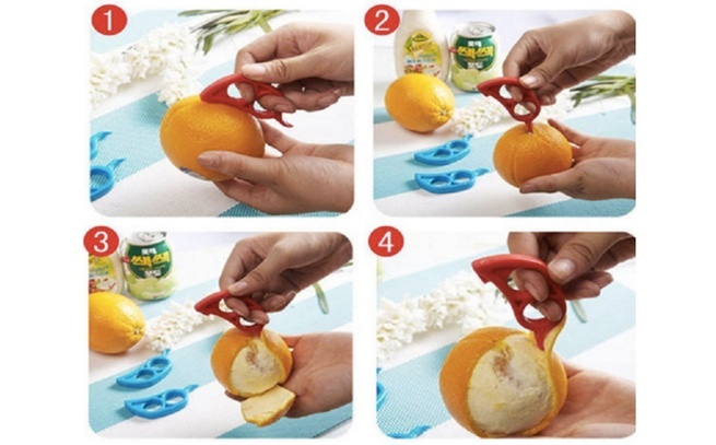 Mes voor het reinigen van citrus