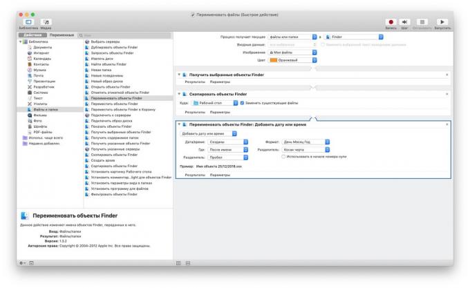Automator op MacOS: massale hernoemen van bestanden