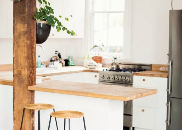 Kleine keuken ontwerp: meubilair foto's