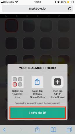 Hoe willekeurig regelen iconen op de iPhone zonder jailbreaking, drukt u op Let's do it!
