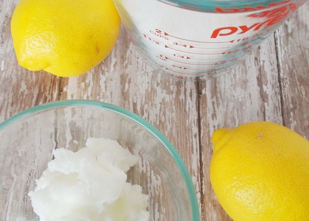 Sugar scrub met de geur van citroen