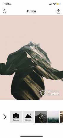 Editor Fuzion persoon voor iOS: de keuze van de achtergrond