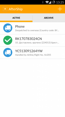 Tracking poststukken met AfterShip voor Android
