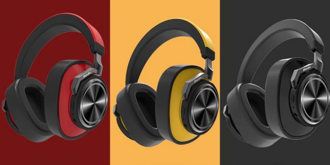 Wireless Headphones Bluedio Turbine T6S: te koop zijn de opties met rode, gele en zwarte accenten