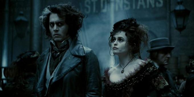 Scène uit de film "Sweeney Todd, the Demon Barber of Fleet Street"