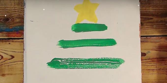 hoe je een boom te tekenen: voeg twee stroken