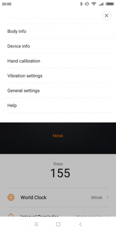 Xiaomi Mijia Smartwatch: Instellingen
