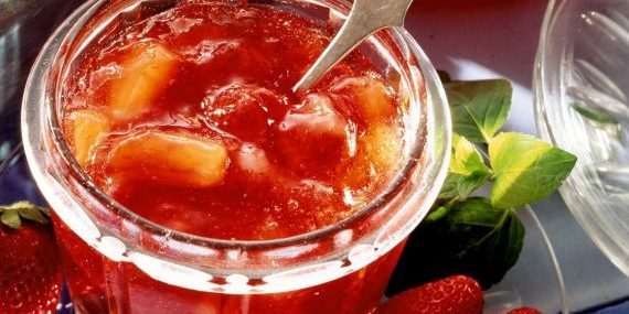 Aardbeienjam: Jam van aardbeien en abrikozen